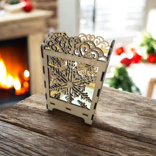 Christmas star candle holders