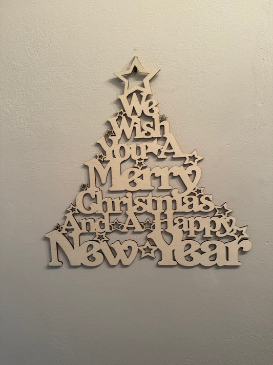 Christmas wall sign or door